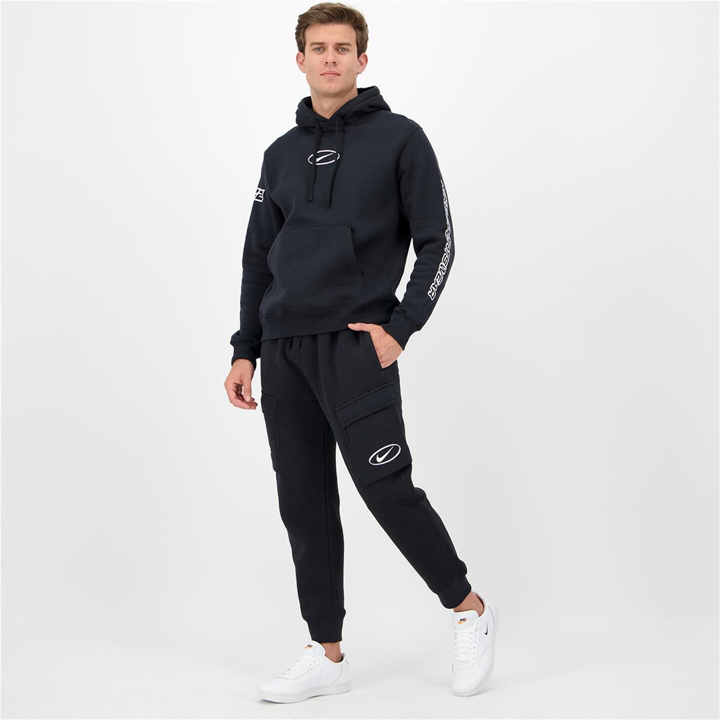 Calças Punho Nike - negro - Calças Cargo Homem