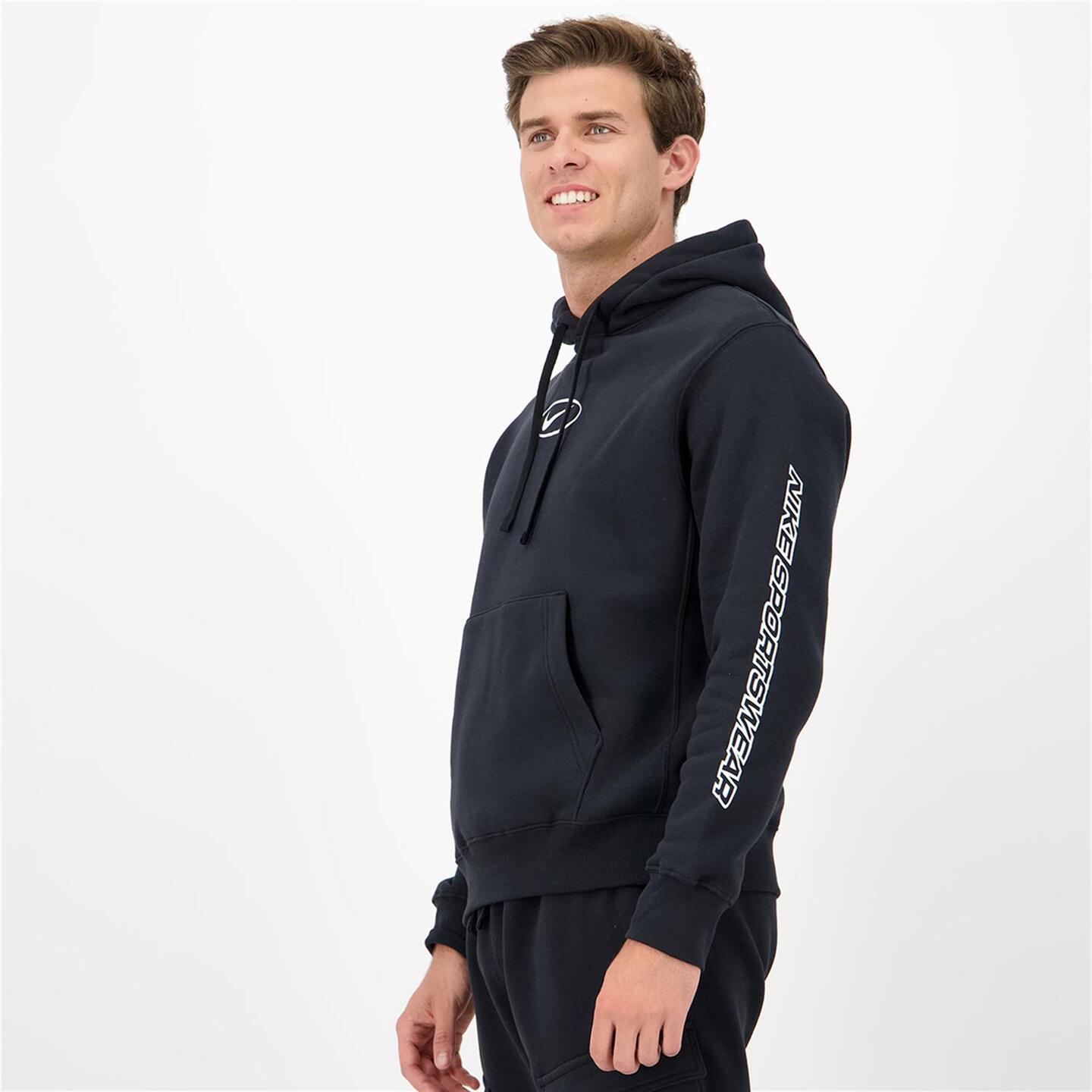 Sudadera Nike - negro - Sudadera Capucha Hombre