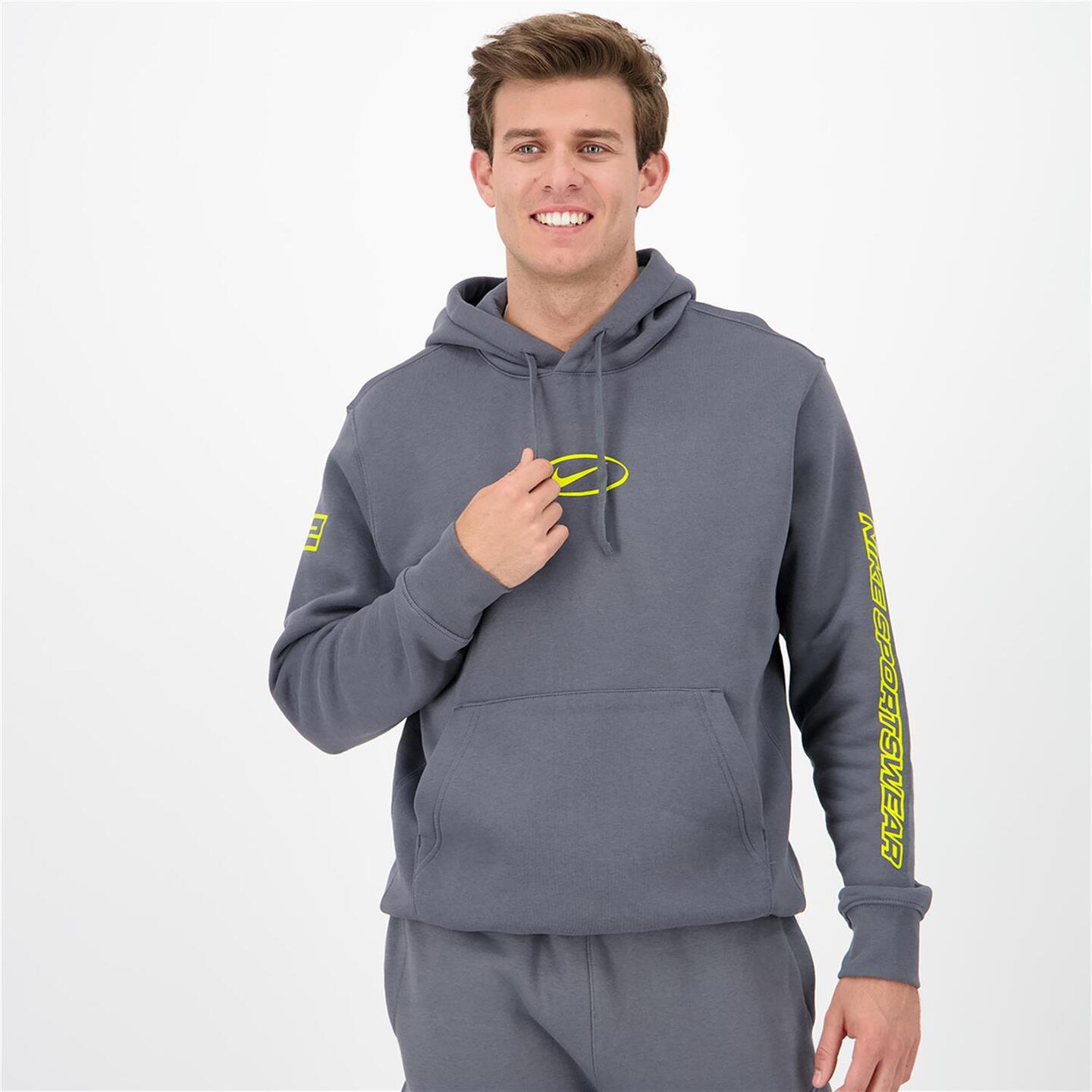 Sweatshirt Nike - gris - Sweatshirt Capuz Homem