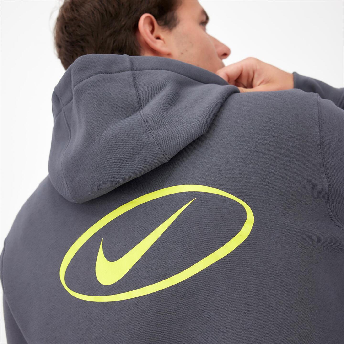 Sudadera Nike - gris - Sudadera Capucha Hombre