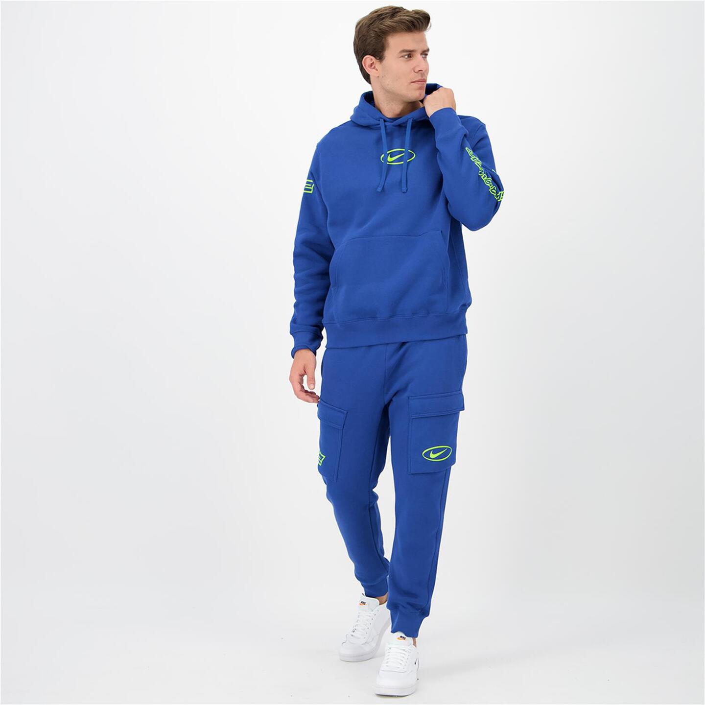 Sweatshirt Nike - azul - Sweatshirt Capuz Homem