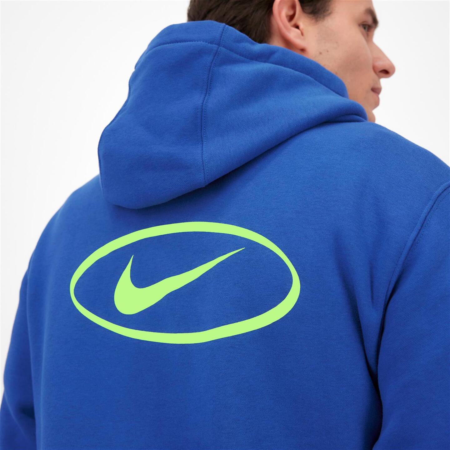 Sudadera Nike - azul - Sudadera Capucha Hombre