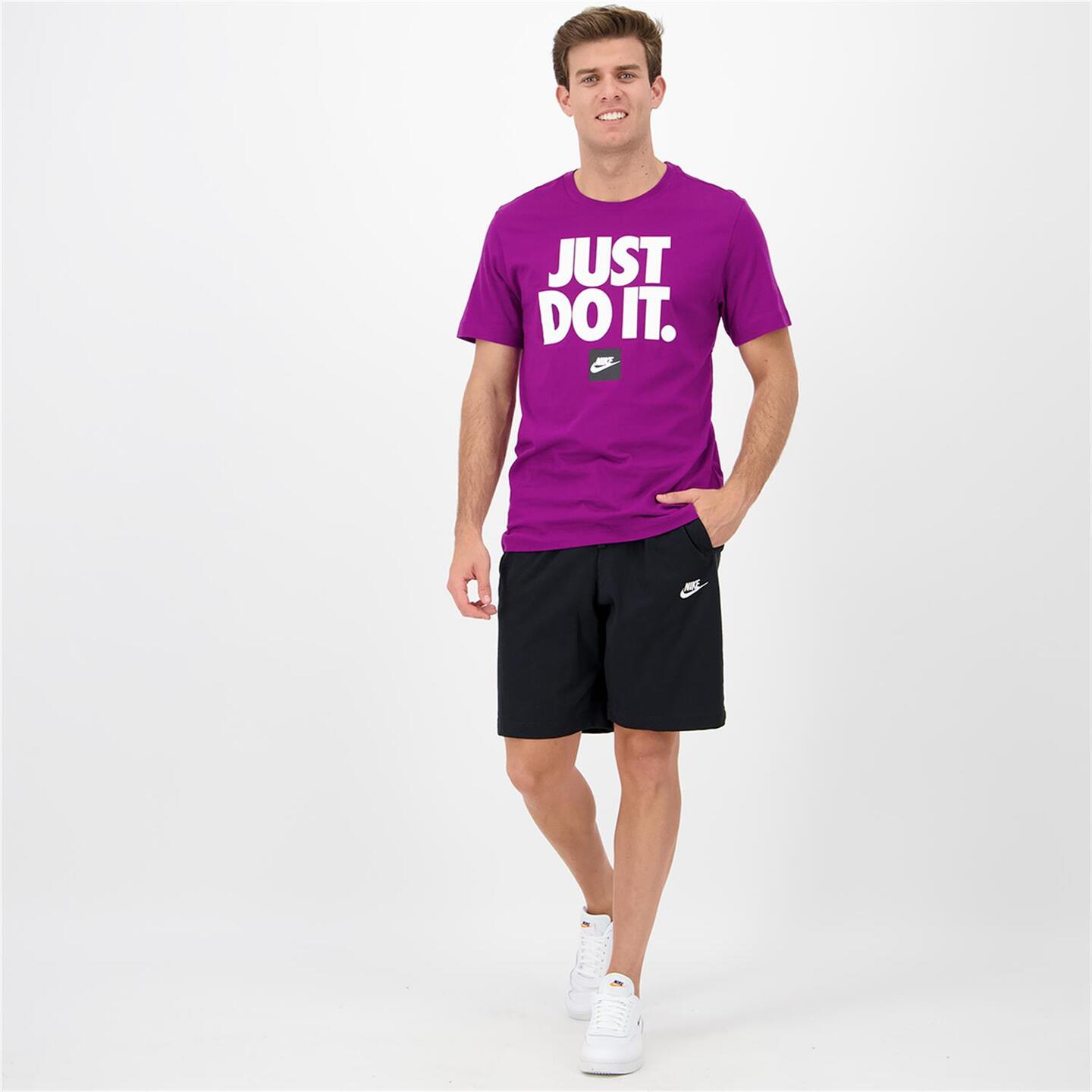 Nike Just Do It - morado - Camiseta Algodón Hombre