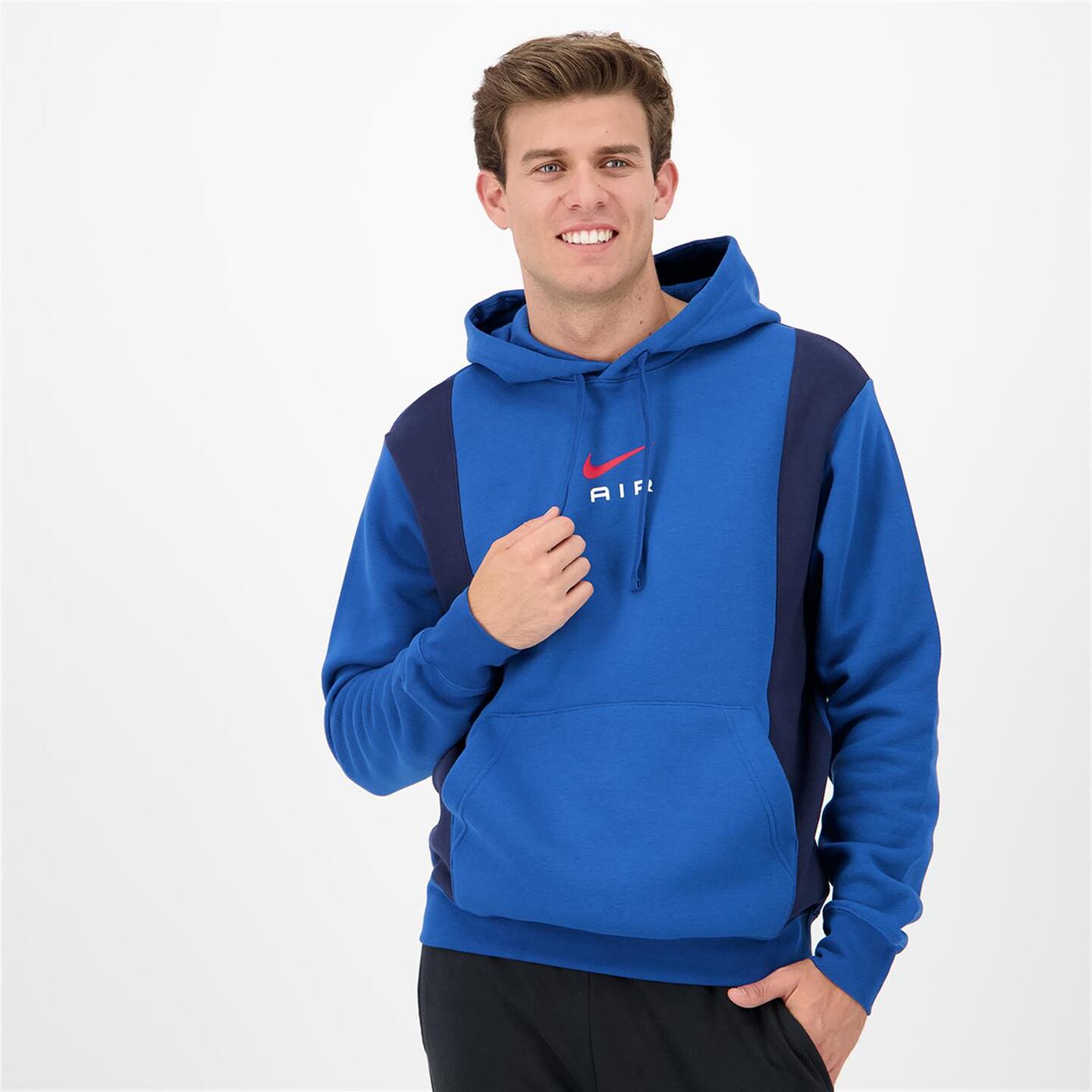 Nike Air - azul - Sweatshirt Capuz Homem