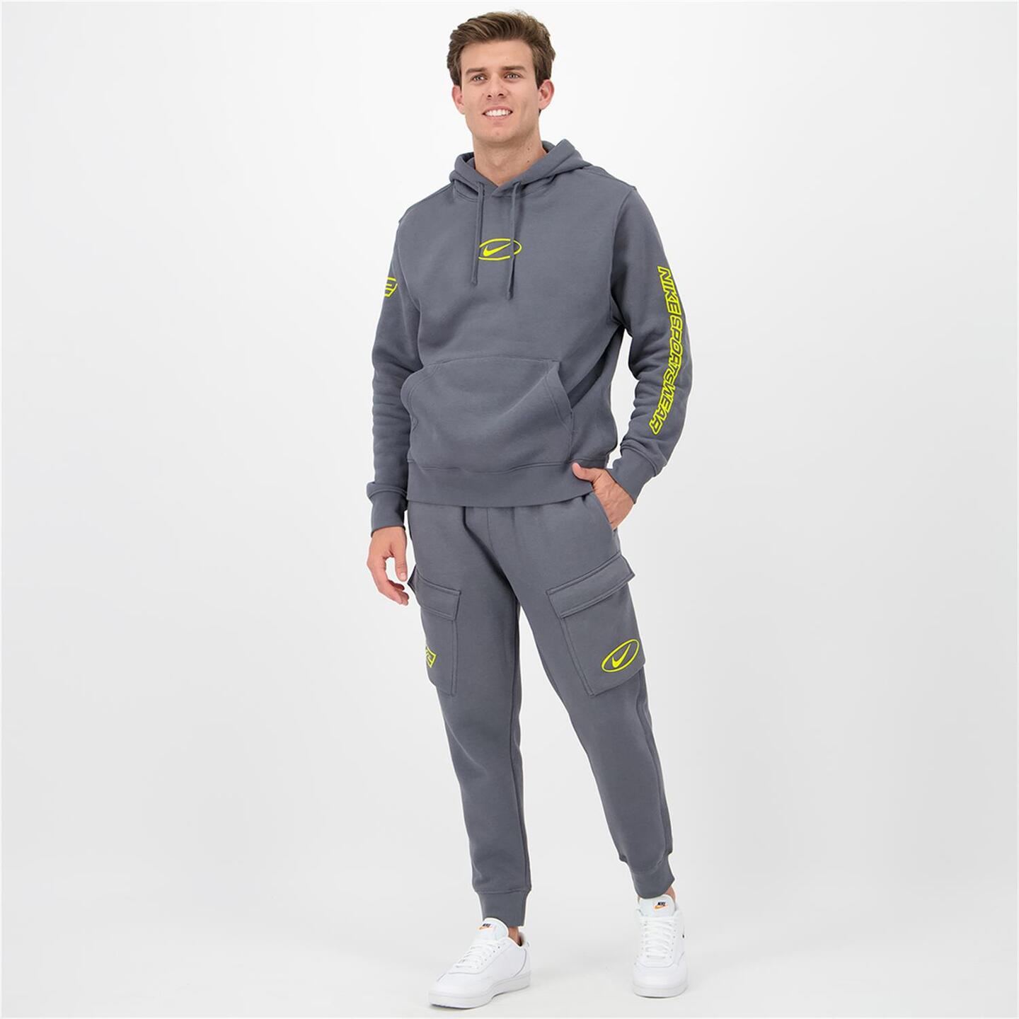 Calças Punho Nike - gris - Calças Cargo Homem