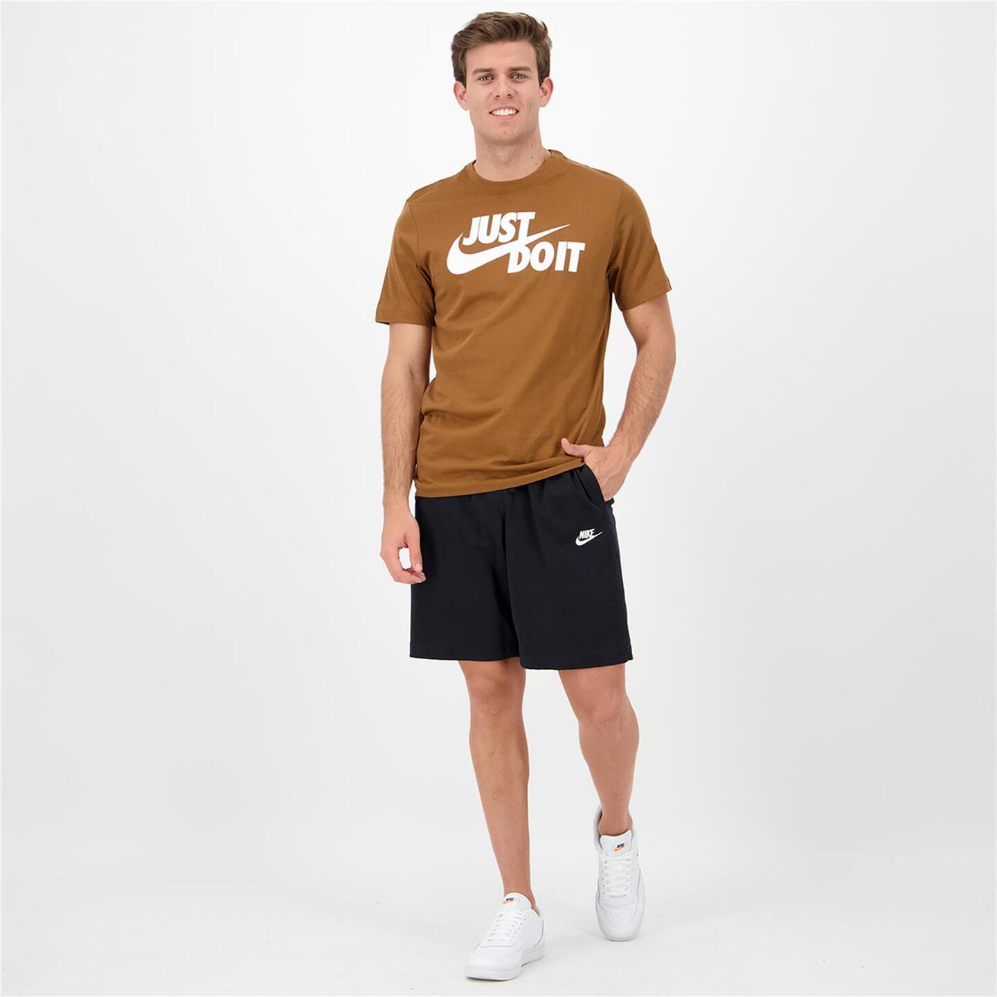 Nike Just Do It - marron - T-shirt Algodão Homem