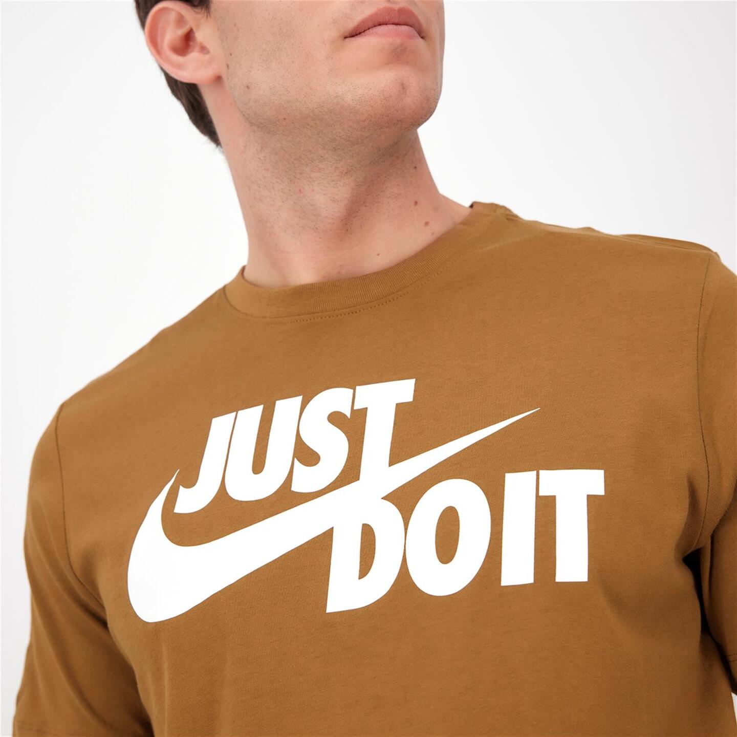 Nike Just Do It - marron - T-shirt Algodão Homem