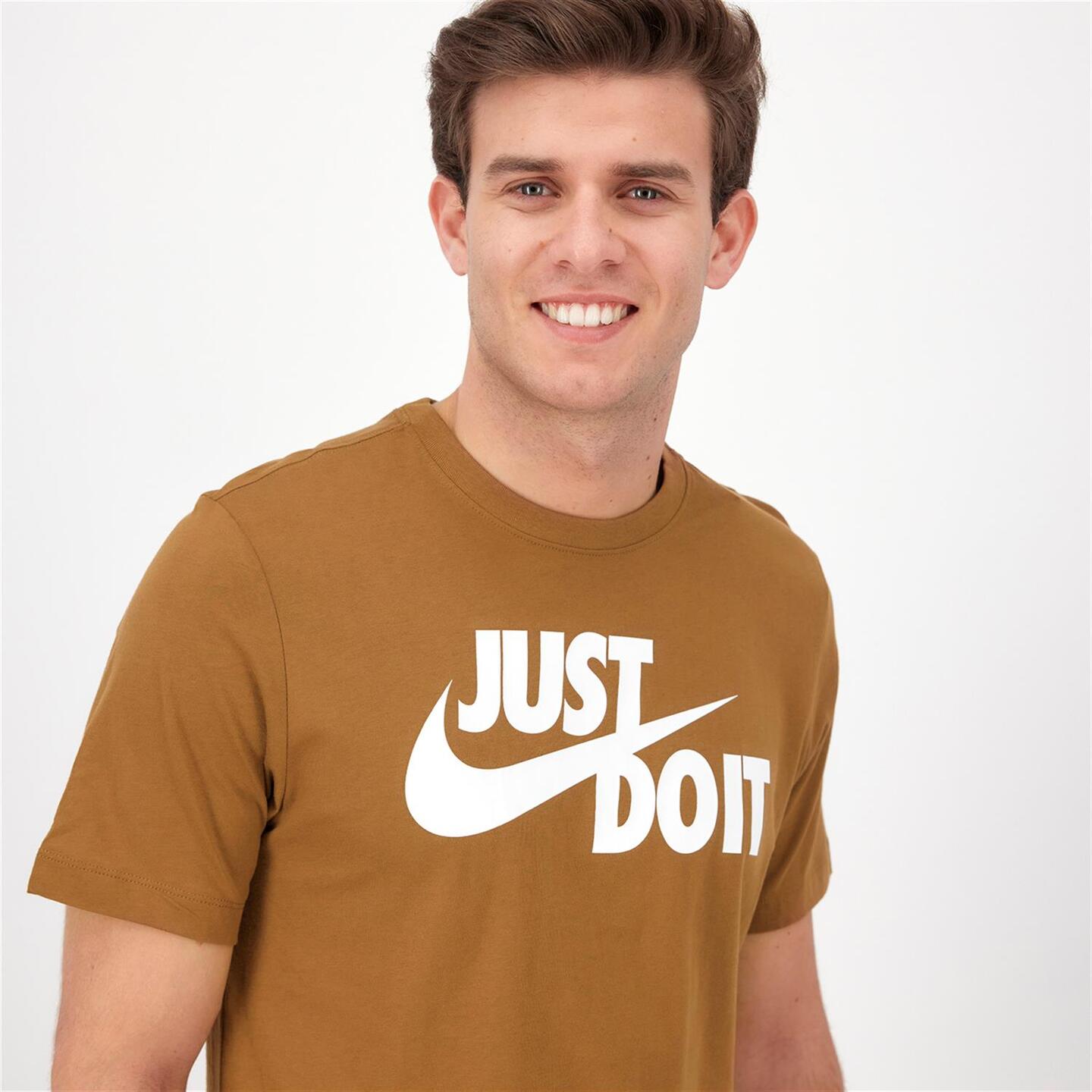 Nike Just Do It - marron - T-shirt Algodão Homem