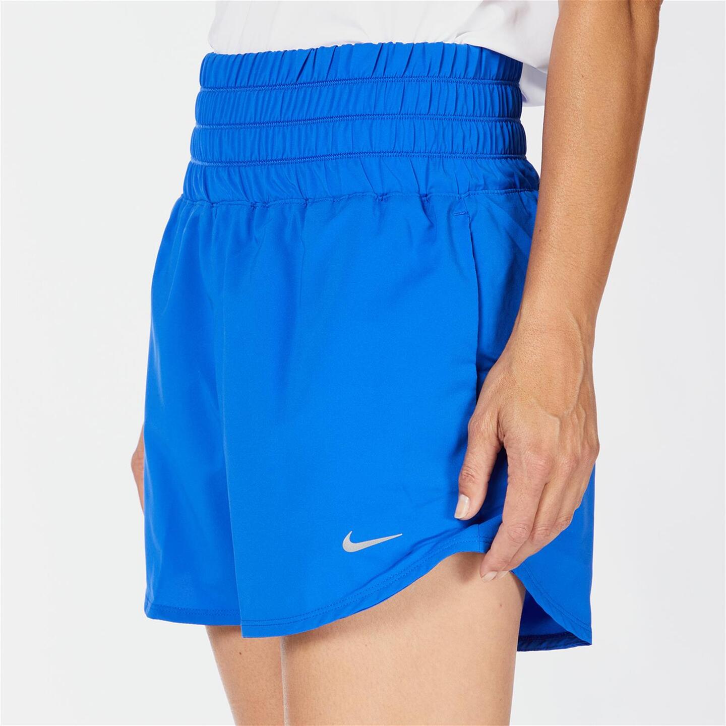 Nike One 3" - azul - Pantalón Corto Tiro Alto Mujer