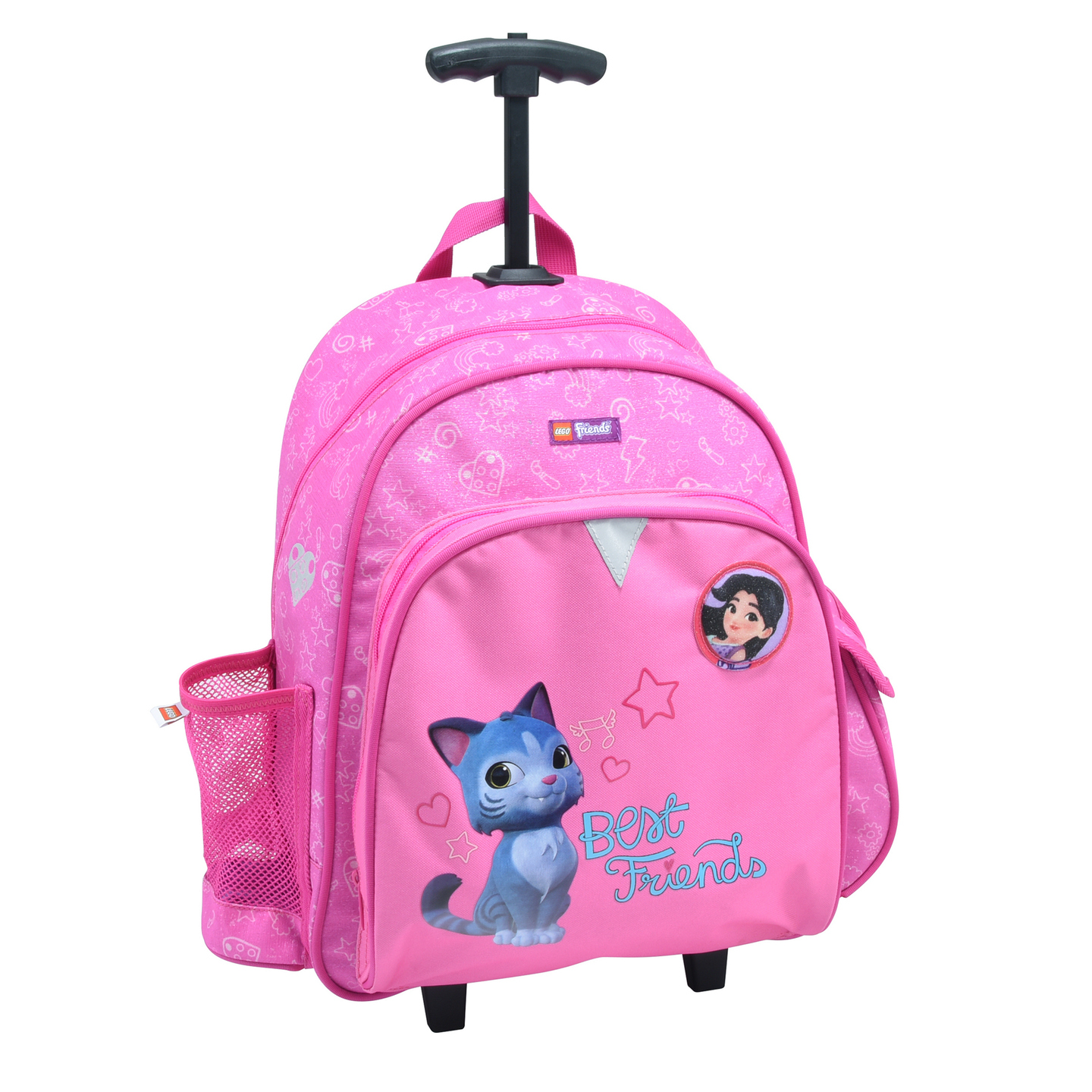 Mochila Escolar Con Ruedas Lego Emma Y Chico - rosa - undefined