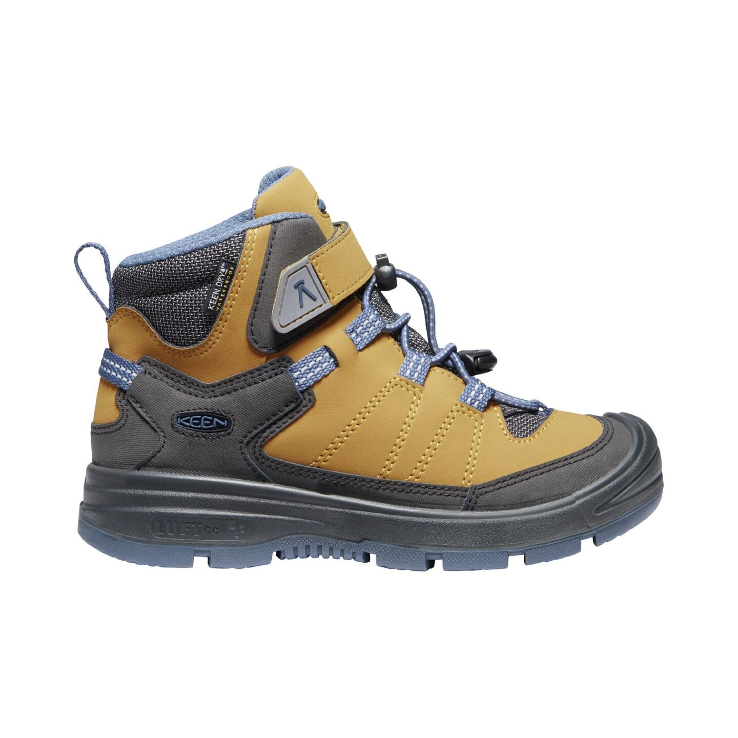 Botas Montana Nino Redwood Mid Waterproof Keen amarillo negro Botas Trekking Ninos Sprinter MKP