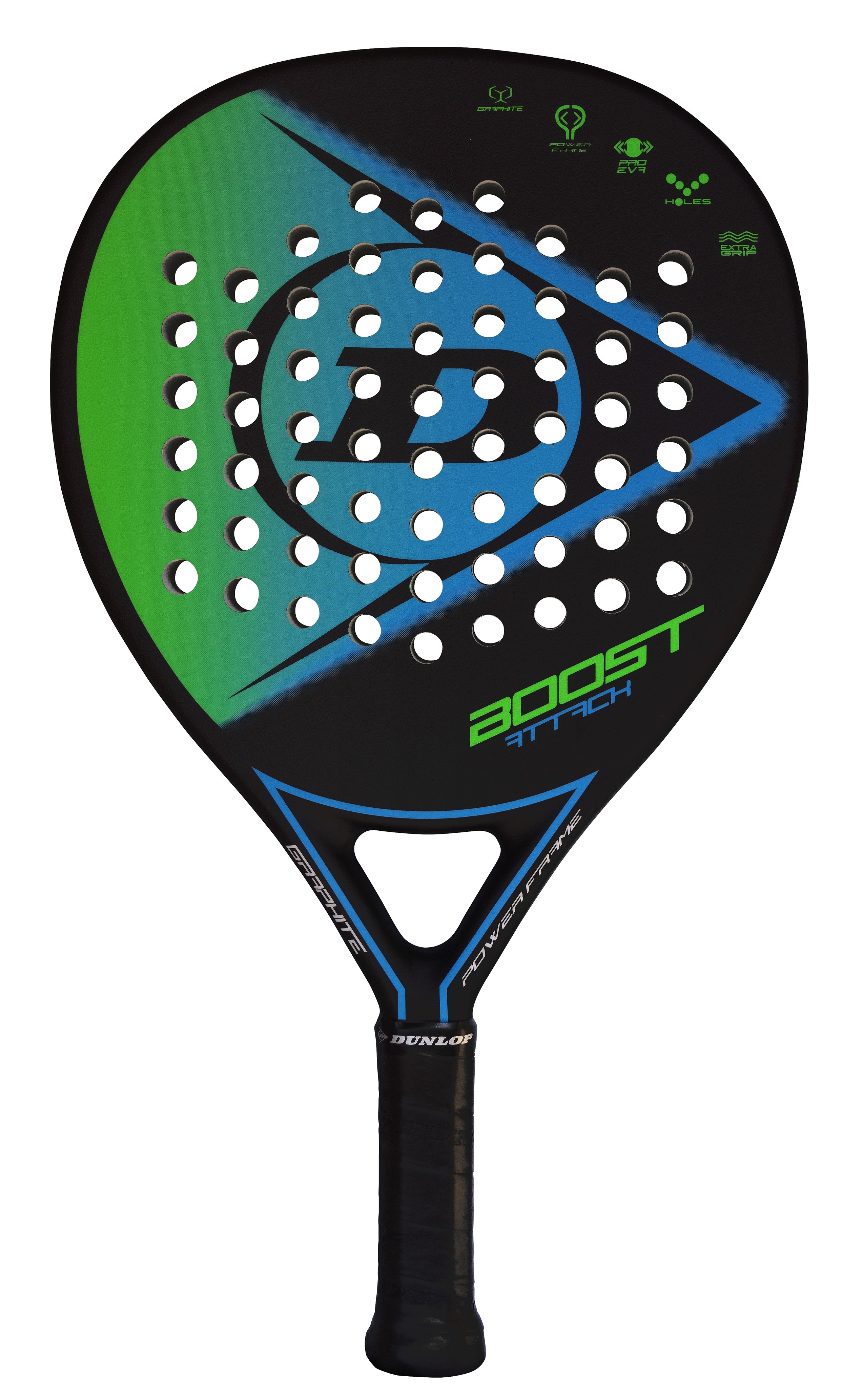 Pala Dunlop Boost Attack 2022 - negro-verde - 