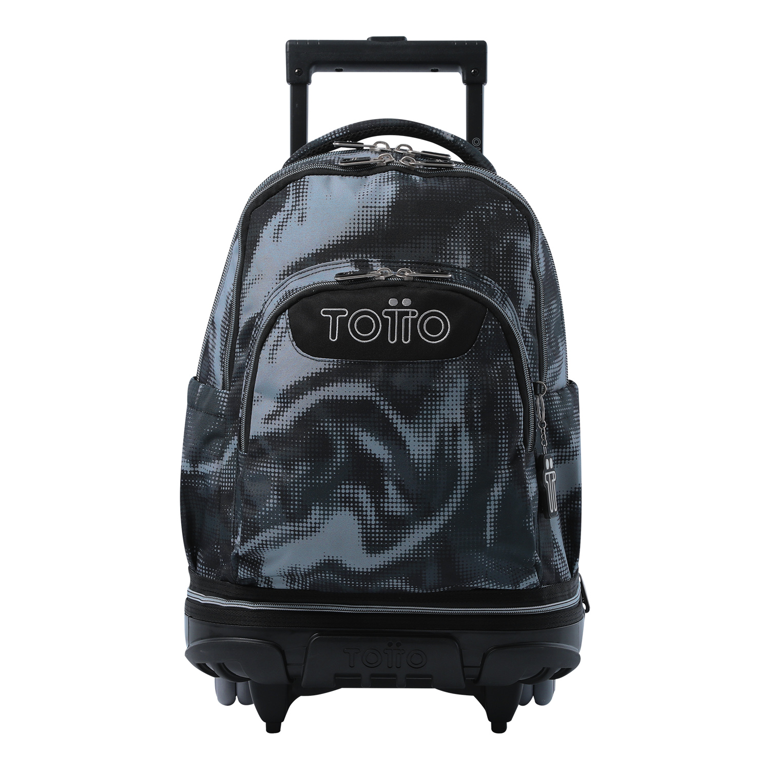 Mochila Totto  Tiza Escolar Ruedas Desmontable Negro Bluc - negro - undefined