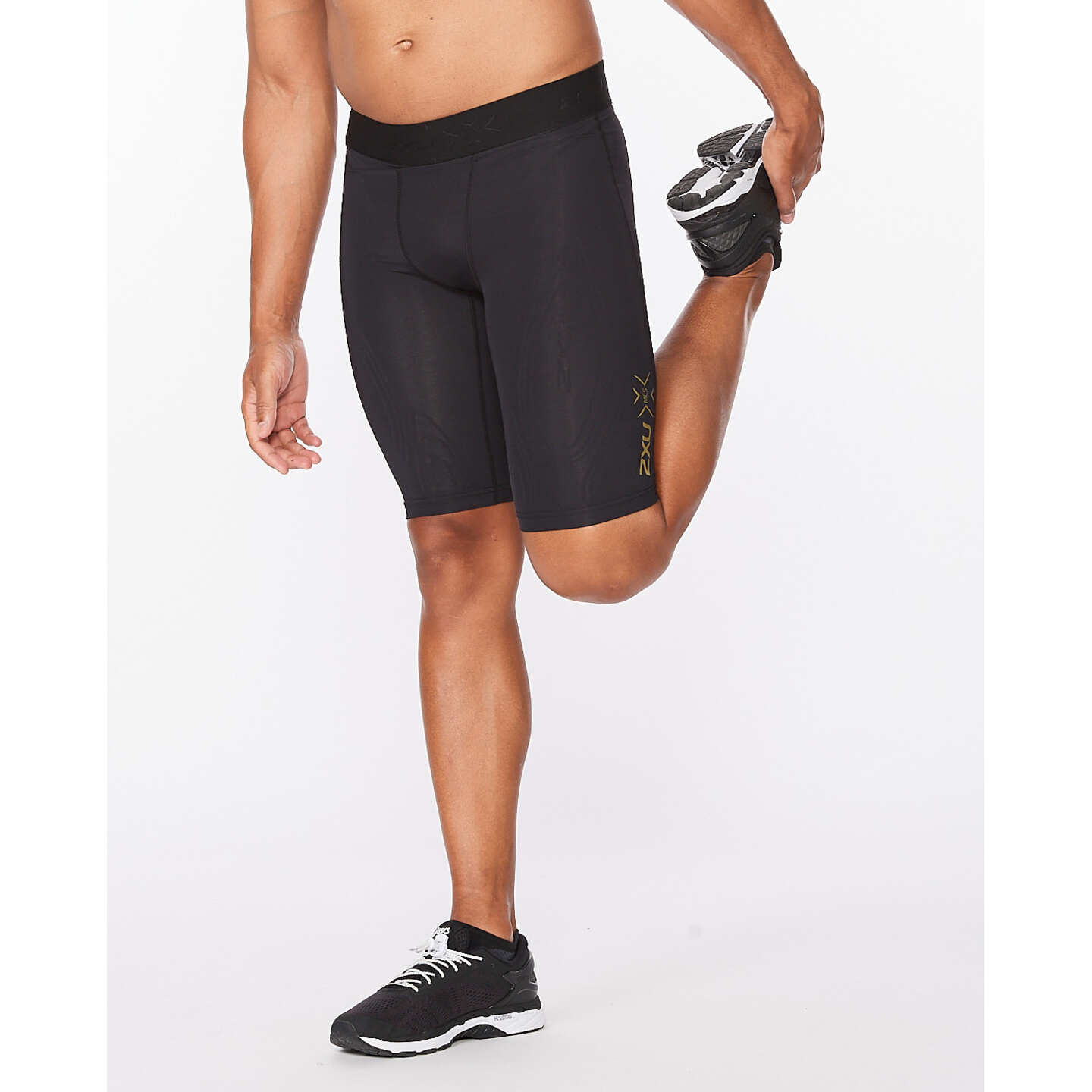 Pantalones Cortos De Compresion 2xu Mcs X Training Negro Amarillo Sprinter MKP