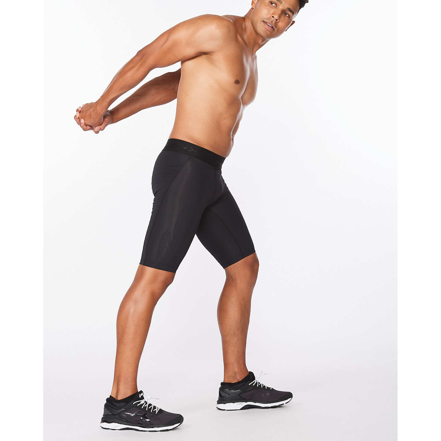 Pantalones Cortos De Compresion 2xu Mcs X Training Negro Amarillo Sprinter MKP
