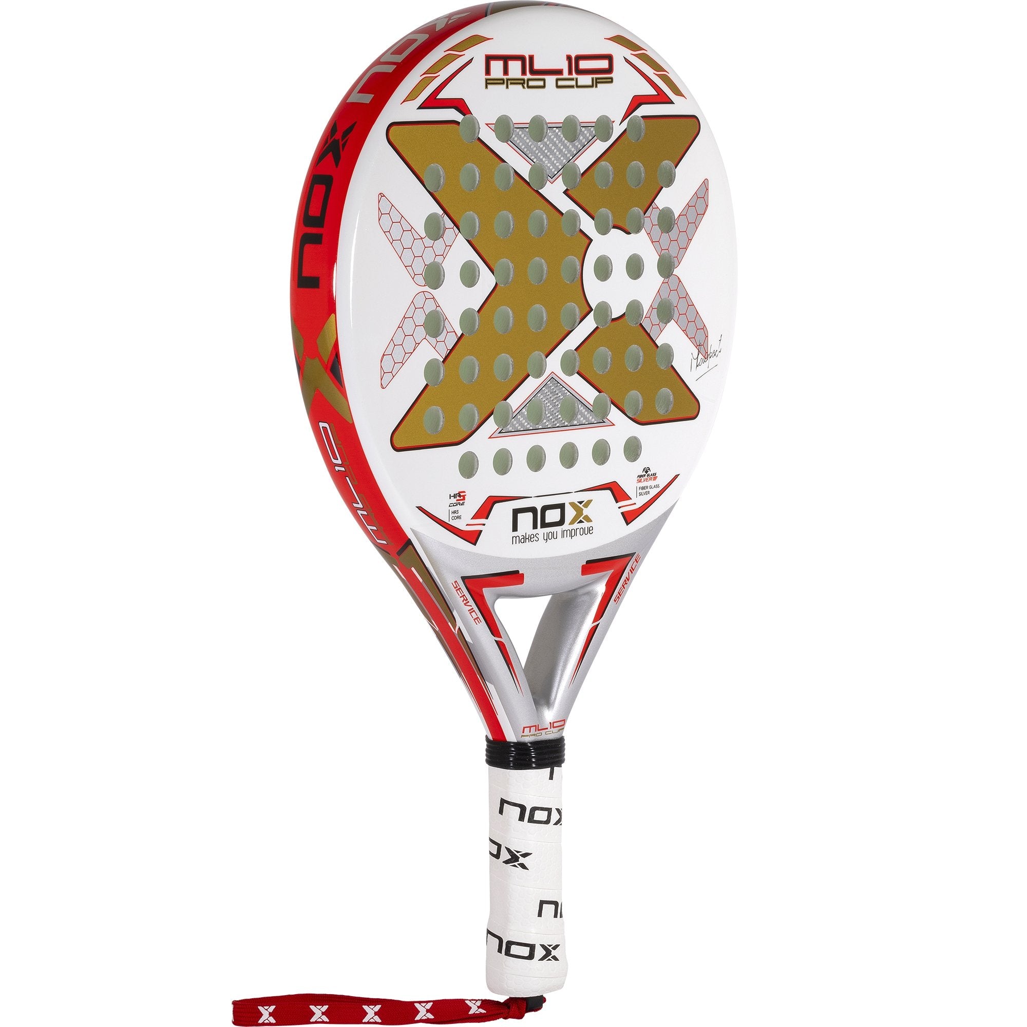 Pala De Pádel Nox Ml10 Pro Cup Coorp 23 - blanco-oro - 