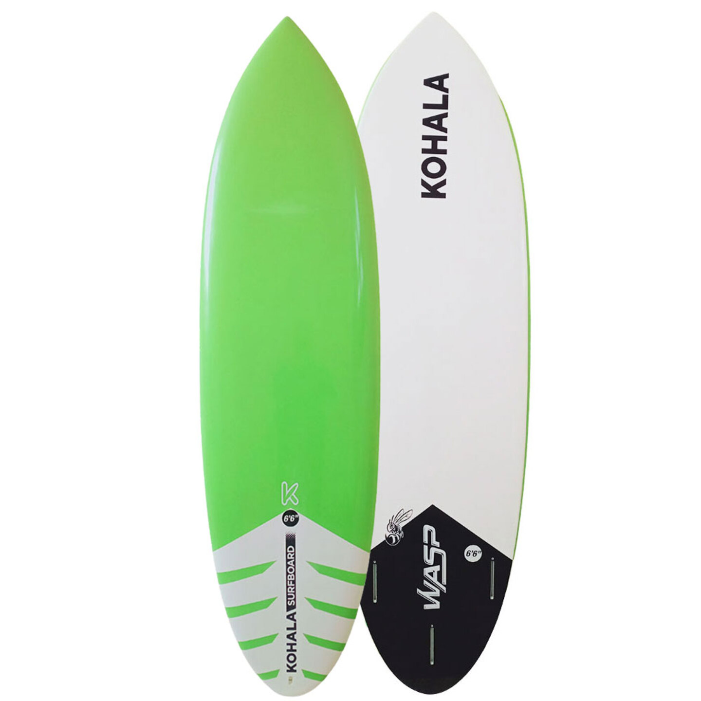 Prancha De Surf Rígida Wasp 6'6" Verde - Kohala - verde-blanco - undefined