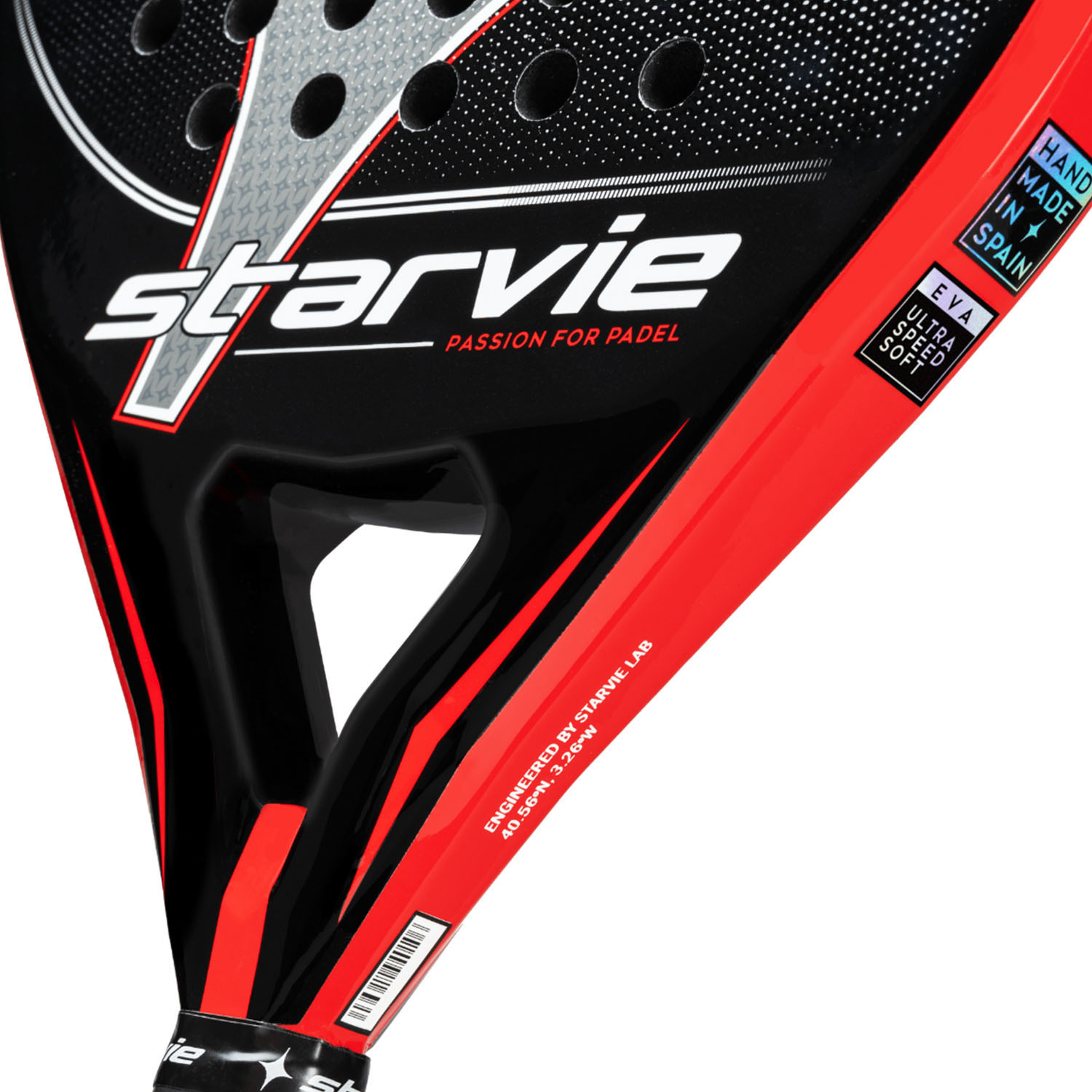 Raquete De Padel Starvie Titania Ultra Speed Soft 2024 - negro-rojo - 