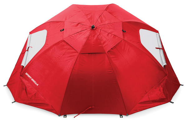 Guarda-sol Portátil - Proteção Upf+50 - Diâmetro 2,4 M - Vermelho - Sport-brella - rojo - Um guarda-sol, uma barraca de sol, um abrigo de chuva e muito mais, o Sport-Brella irá protegê-lo do sol e das intempéries.