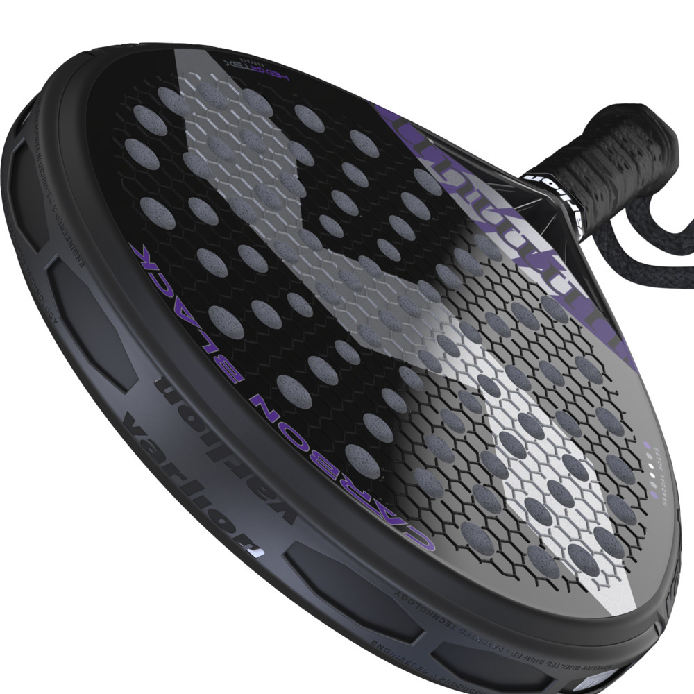 Pala De Pádel Varlion Lw Summum Carbon Black - negro-morado - 