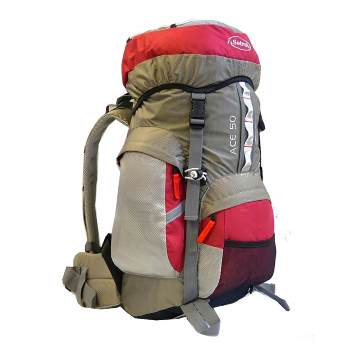 Mochila De Trekking Setmil Ace 50l - rojo - undefined