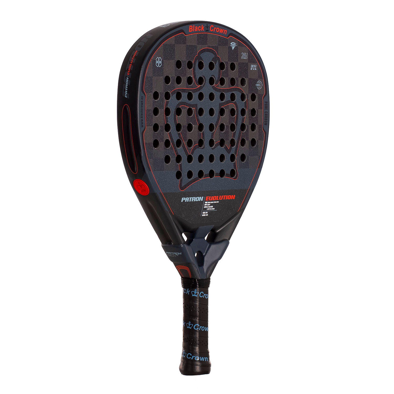 Raquete De Padel Black Crown Pattern Evolution 2024 - negro - 