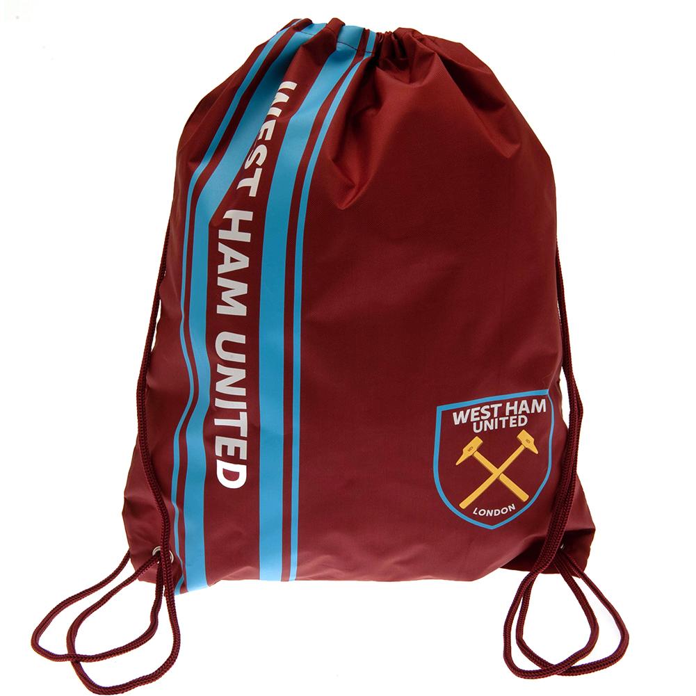 Mochila De Cuerdas Diseño De Rayas West Ham United Fc - rojo - undefined