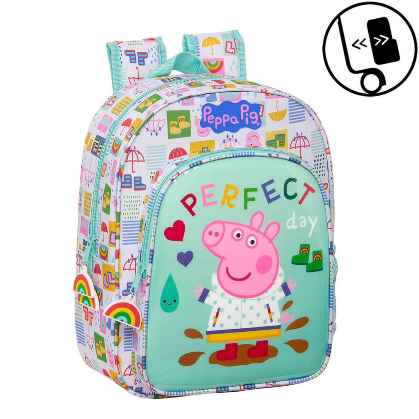 Mochila Peppa Pig Infantil Pequena Multicolor Sprinter MKP