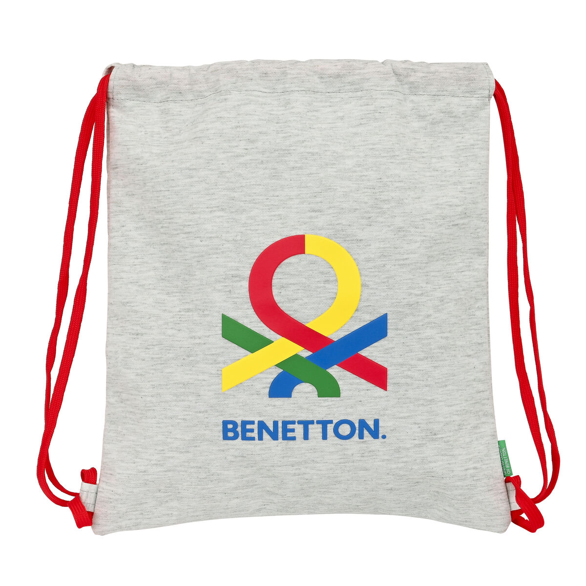 Bolsa Mochila Con Cuerdas Benetton Pop - gris - undefined