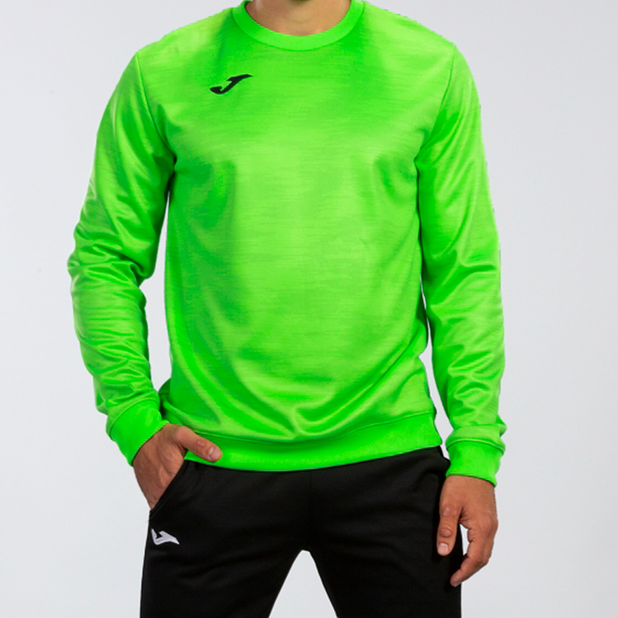 Sudadera fashion verde fluorescente hombre