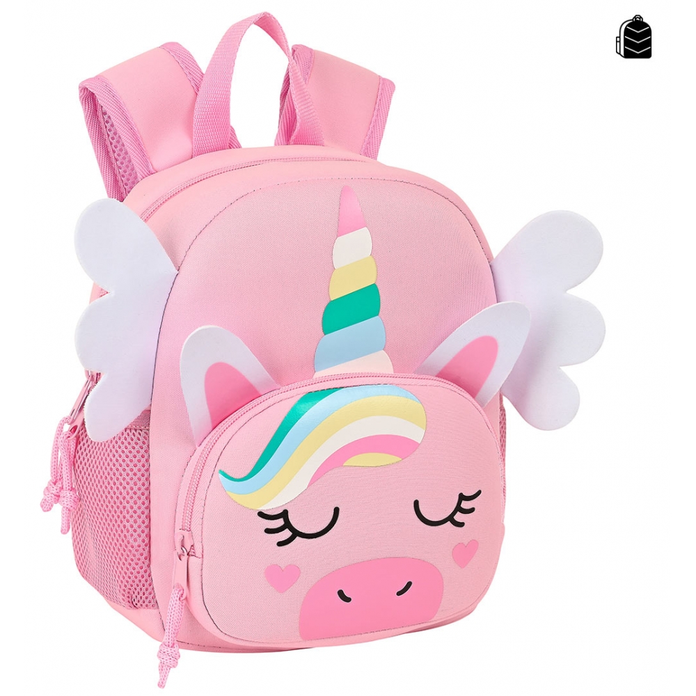 Mochila Neopreno Unicornio 25x20 - rosa - undefined