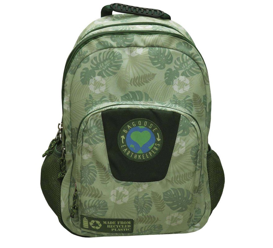 Mochila Adaptable A Trolley Earth Leaves 29x16x42 Cm (material Reciclado) - multicolor - undefined