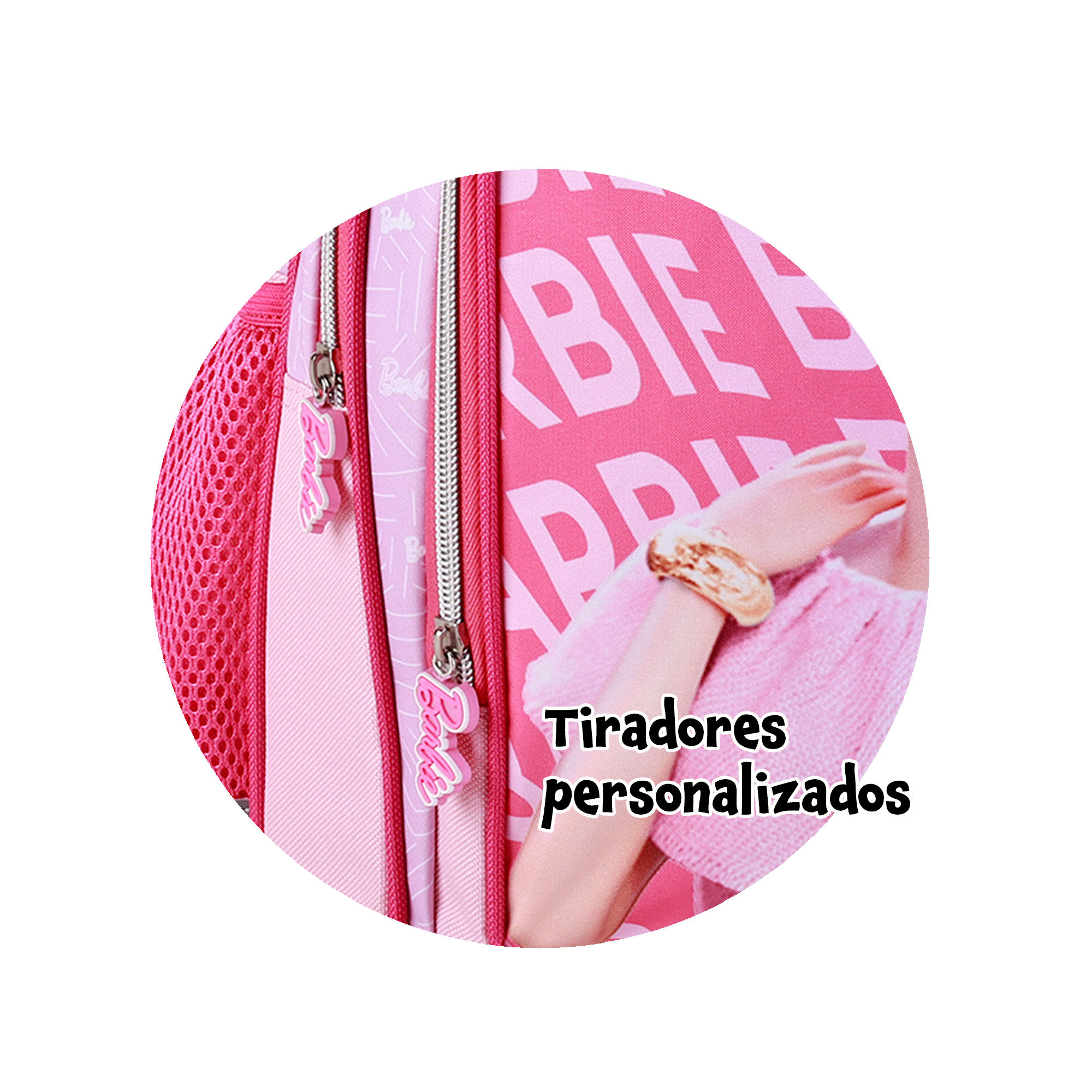 Mochila Escolar Barbie Chic + Carro Toybags Con 4 Ruedas Giratorias 41.5 X 30 X 17 Cm - multicolor - 