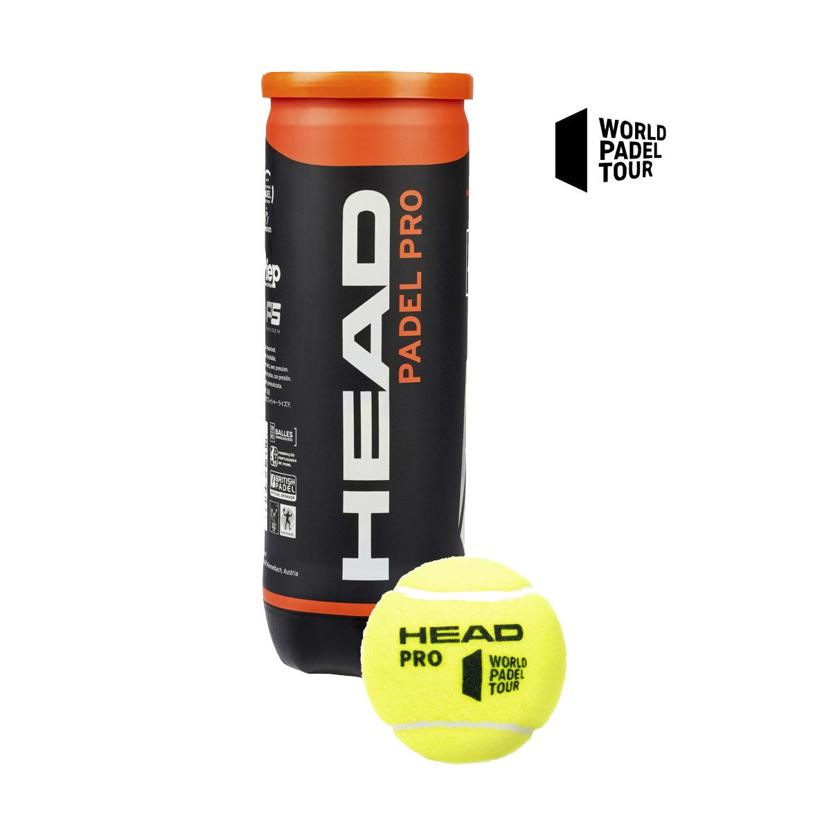 Bolas De Padel Head Pro X3 - amarillo - 