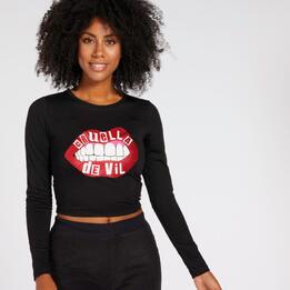 Camiseta Cruella - Negro - Camiseta Muje