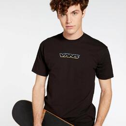 camisetas vans hombre negro