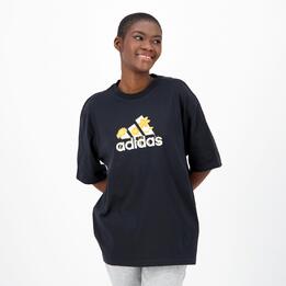 Camiseta tirantes fitness adidas Mujer negro
