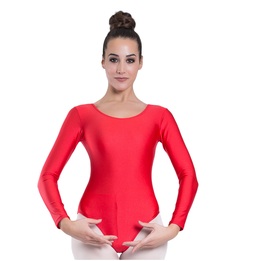Maillot de Danza / Gimnasia para Mujer Tirante Fino Color Rojo