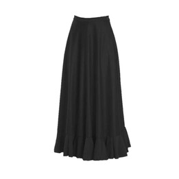 Falda negra de ensayo baile flamenco para niña