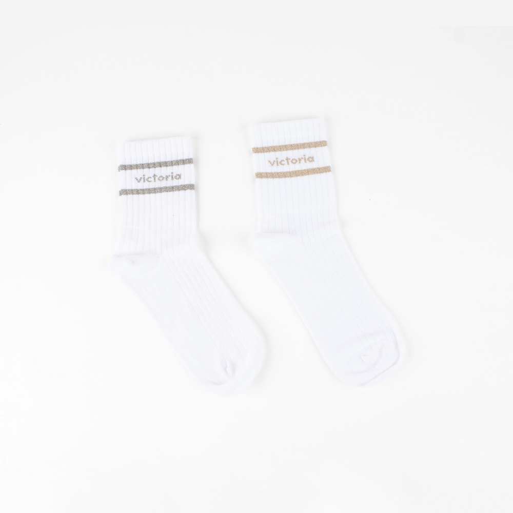 calcetines mujer algodon isidora blancos, Pompea