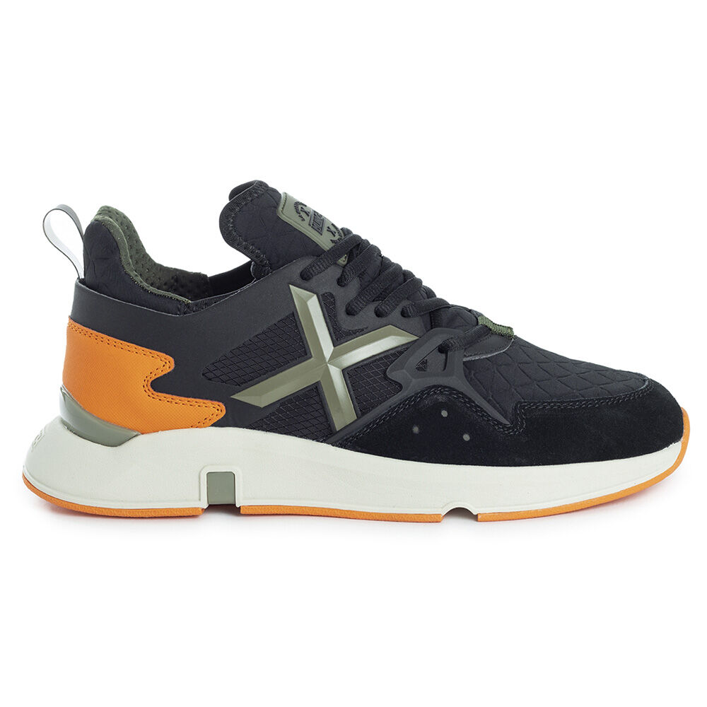 Zapatilla Hombre Munich Dash 196 Gris Naranja