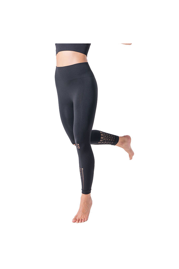 Leggings de yoga de cintura alta para mujeres Ropa deportiva para mujeres.  Negro