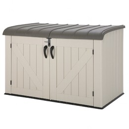 Lifetime 136x70x172 cm UV100 Outdoor Storage Deck Box Grey