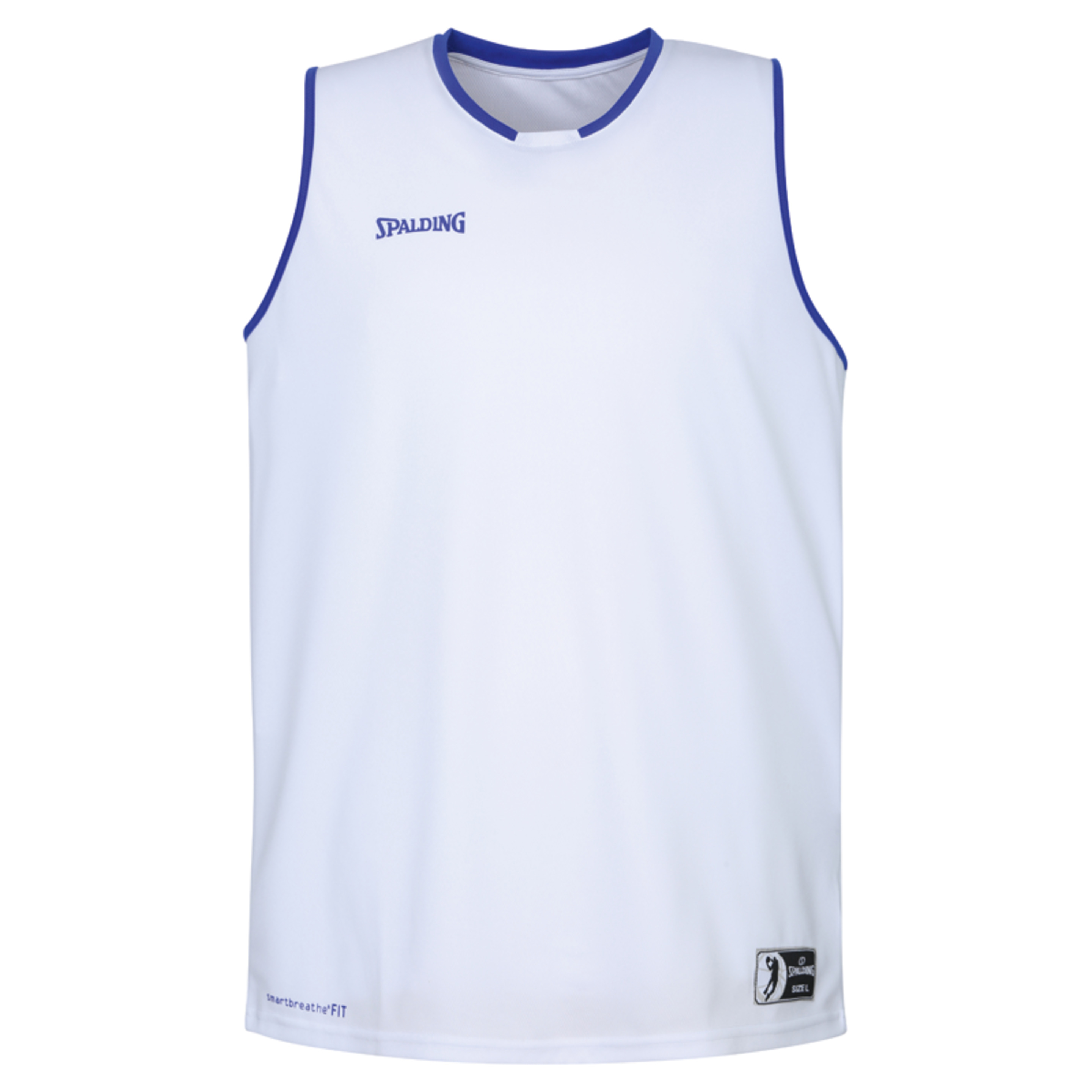 Move Tank Top Spalding Blanco/azul Royal Spalding