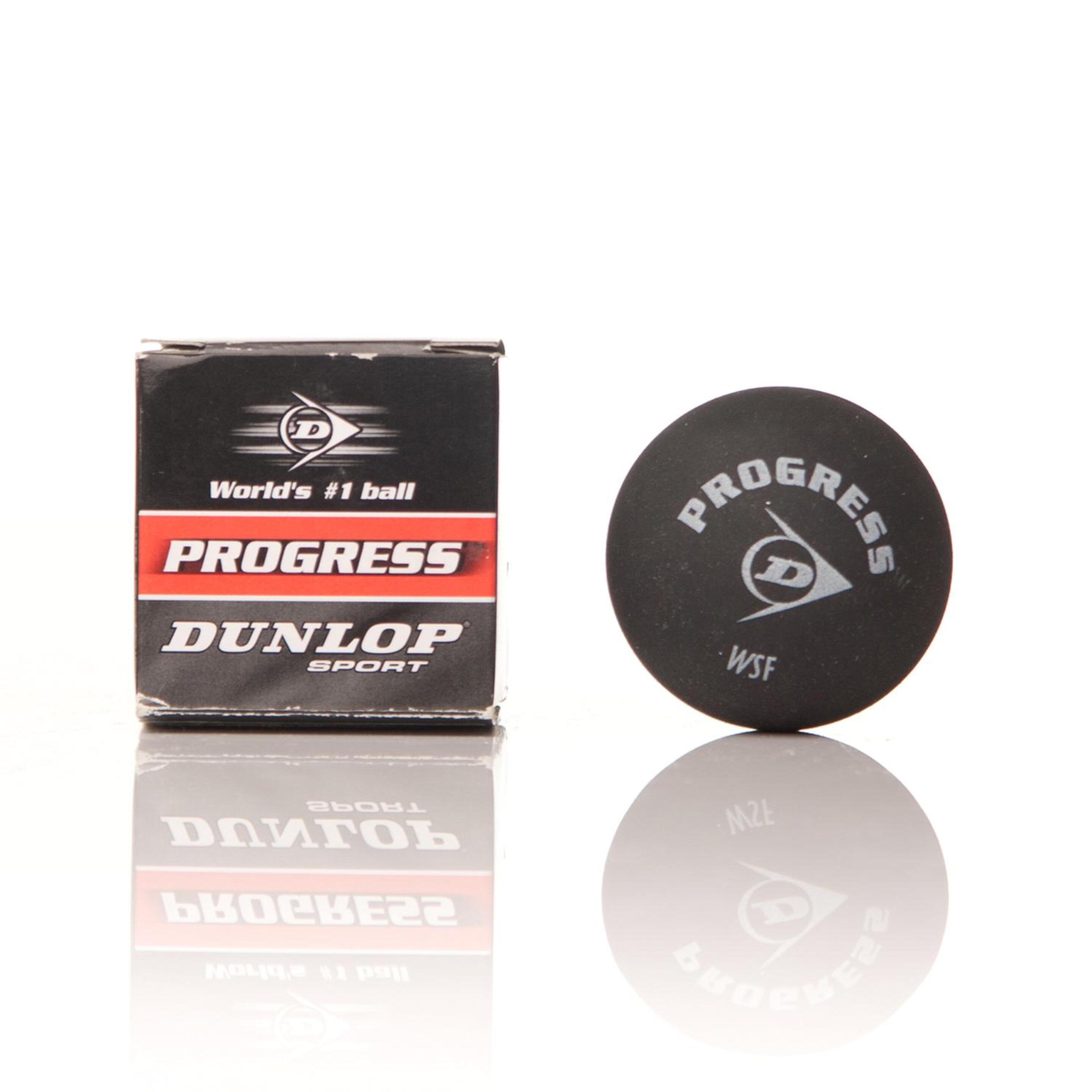 Dunlop Progress Pelotas Squash Negras