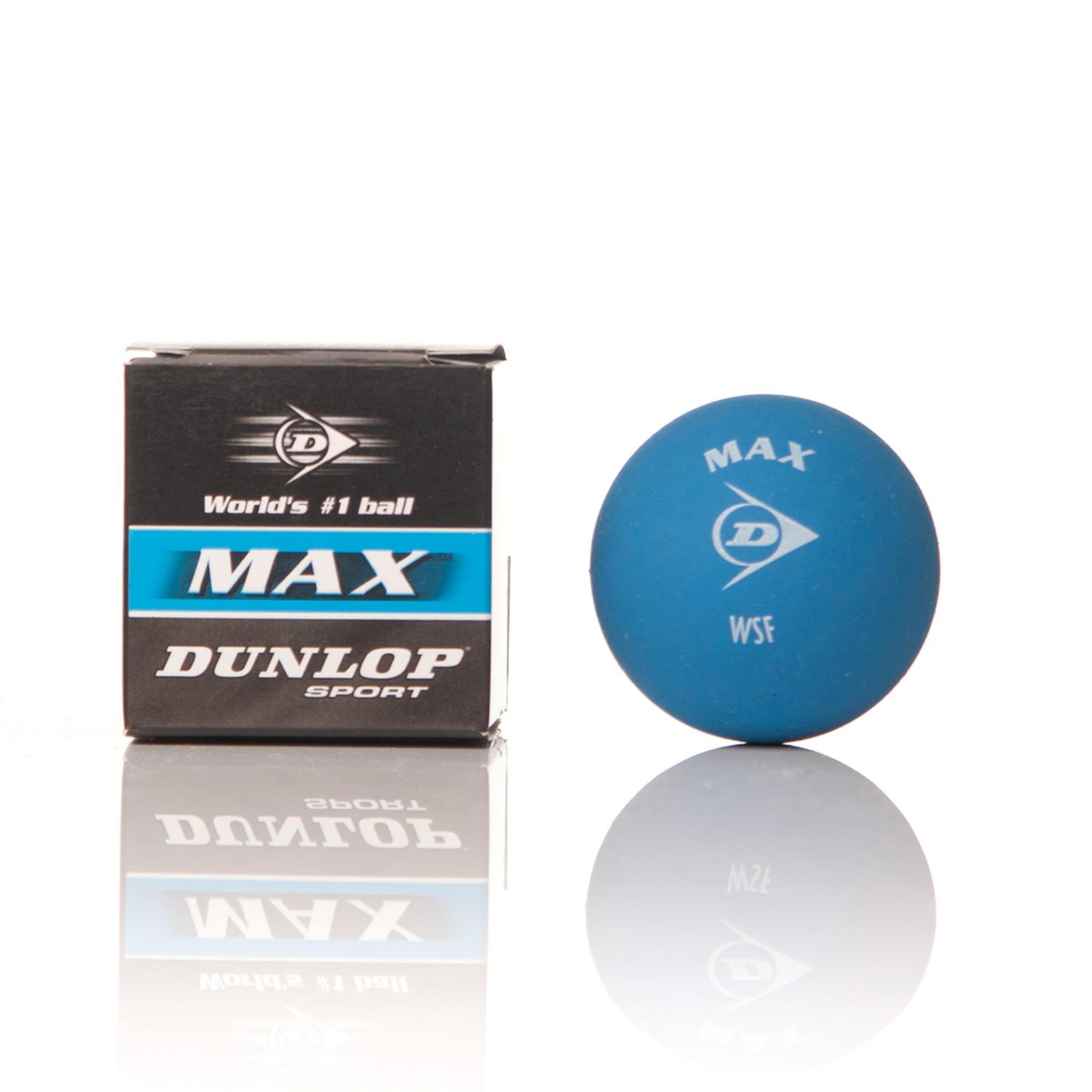 Dunlop Max Pelotas Squash Azul