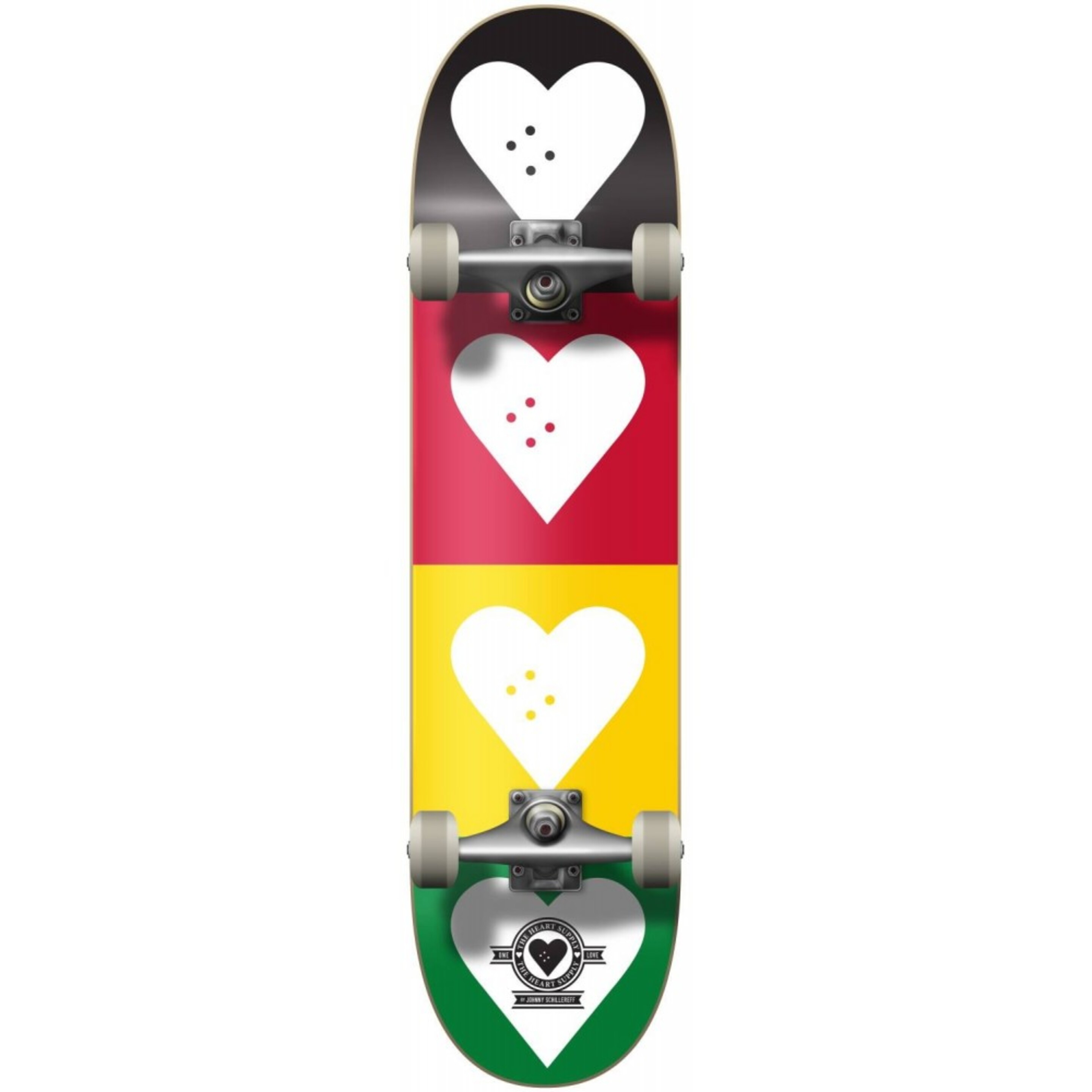 Skate Completo Heart Supply Logo 8.25" Quad - Multicolor  MKP