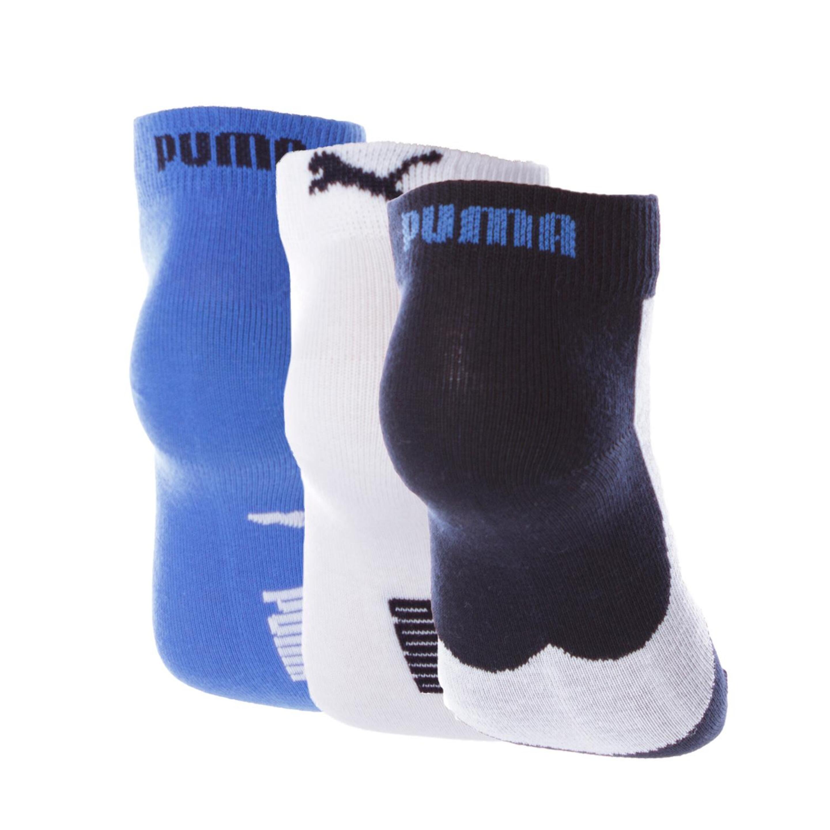 Calcetines Corto Puma Marino Gris Azul Niño