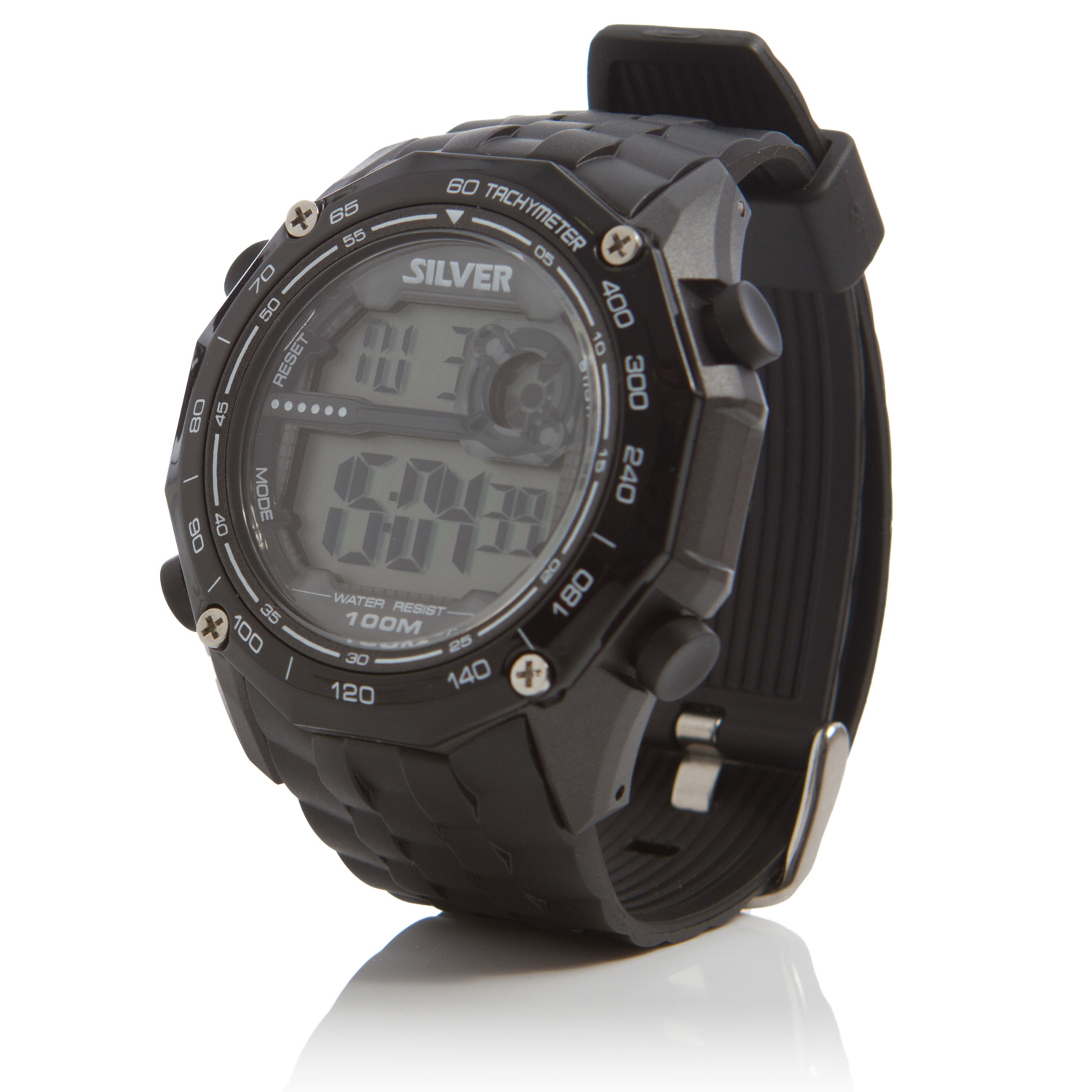 Reloj Sumergible 100 m SILVER Negro Hombre