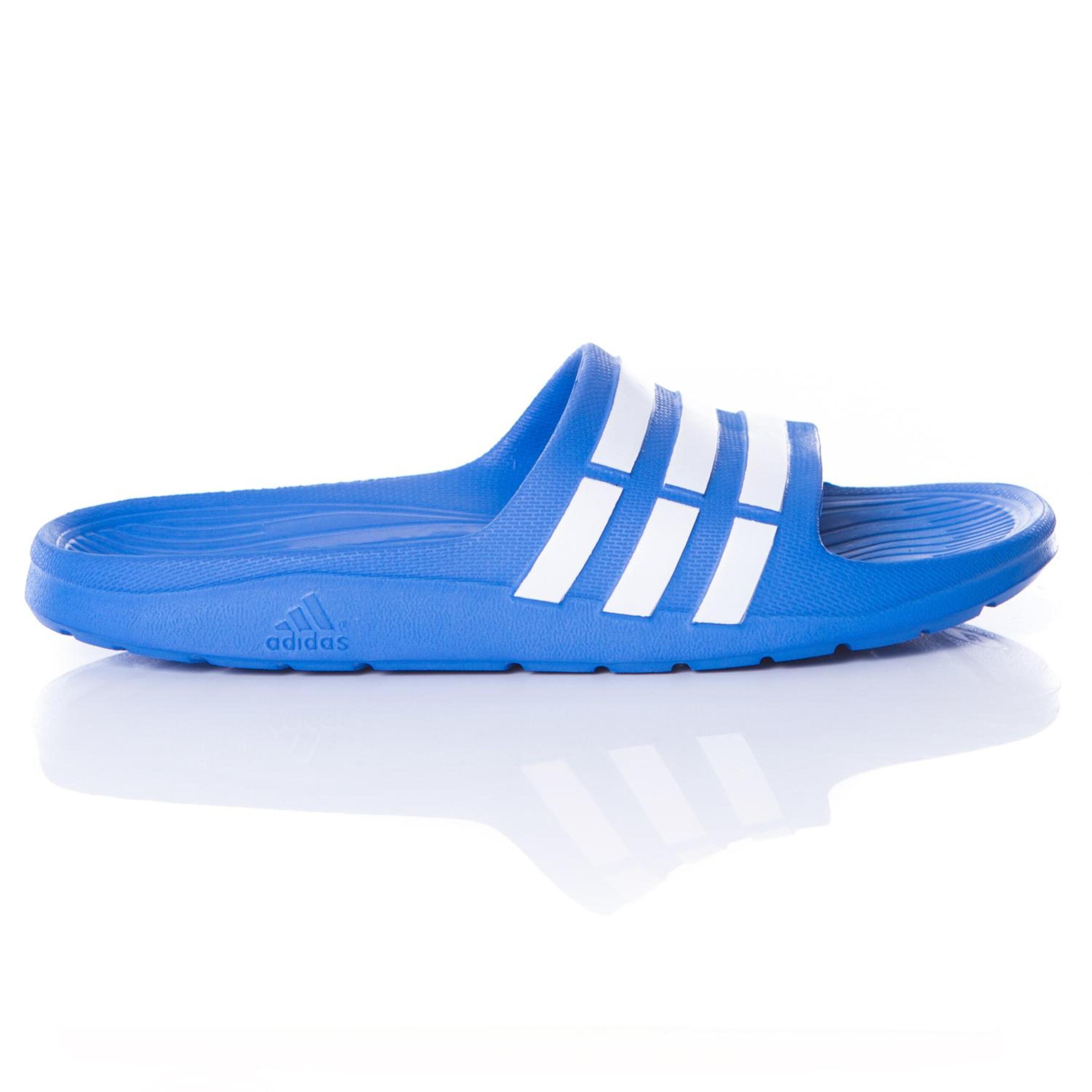 Chanclas ADIDAS DURAMO SLIDE Piscina Niño Azul Blanco